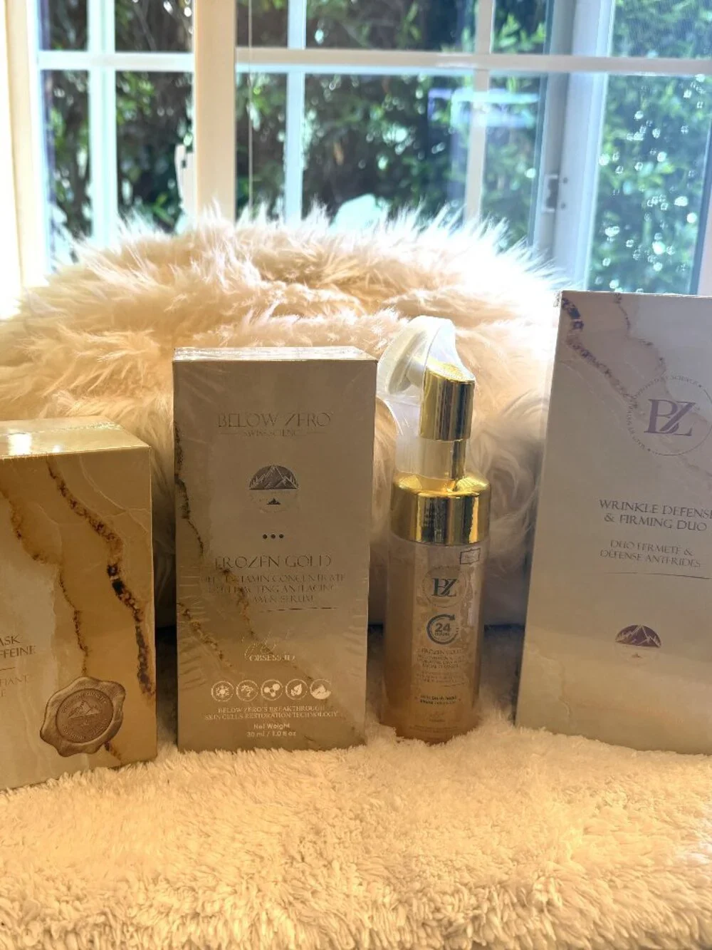 Below Zero Frozen Gold Luxury Skincare Bundle | 4-Piece Set | New & Factory Seal
